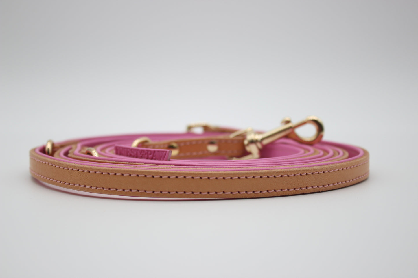 FinestPaw_Leine_Soft_Komfort_Fuehrleine_beige-rosa_all_1.0cm_all_logo