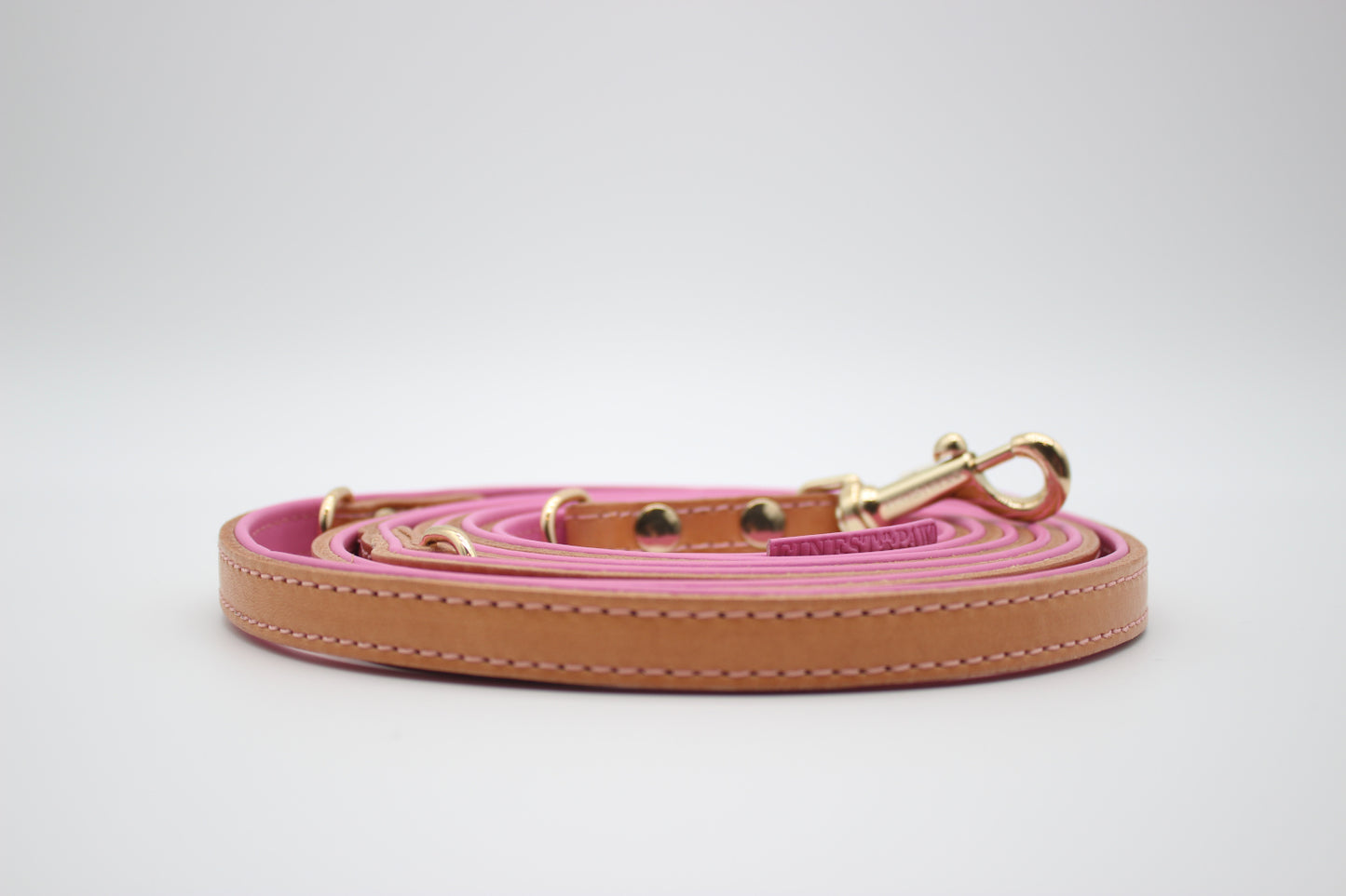 FinestPaw_Leine_Soft_Komfort_Fuehrleine_beige-rosa_all_1.5cm_all_logo