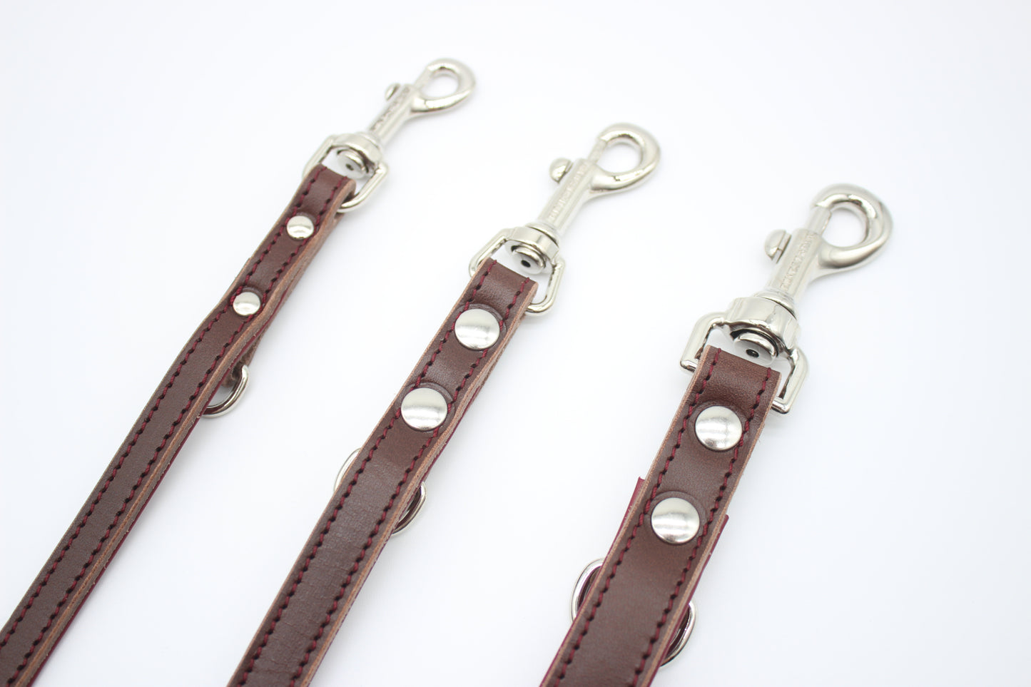 FinestPaw_Leine_Soft_Komfort_Fuehrleine_braun-bordeaux_all_all_silber_3karabiner