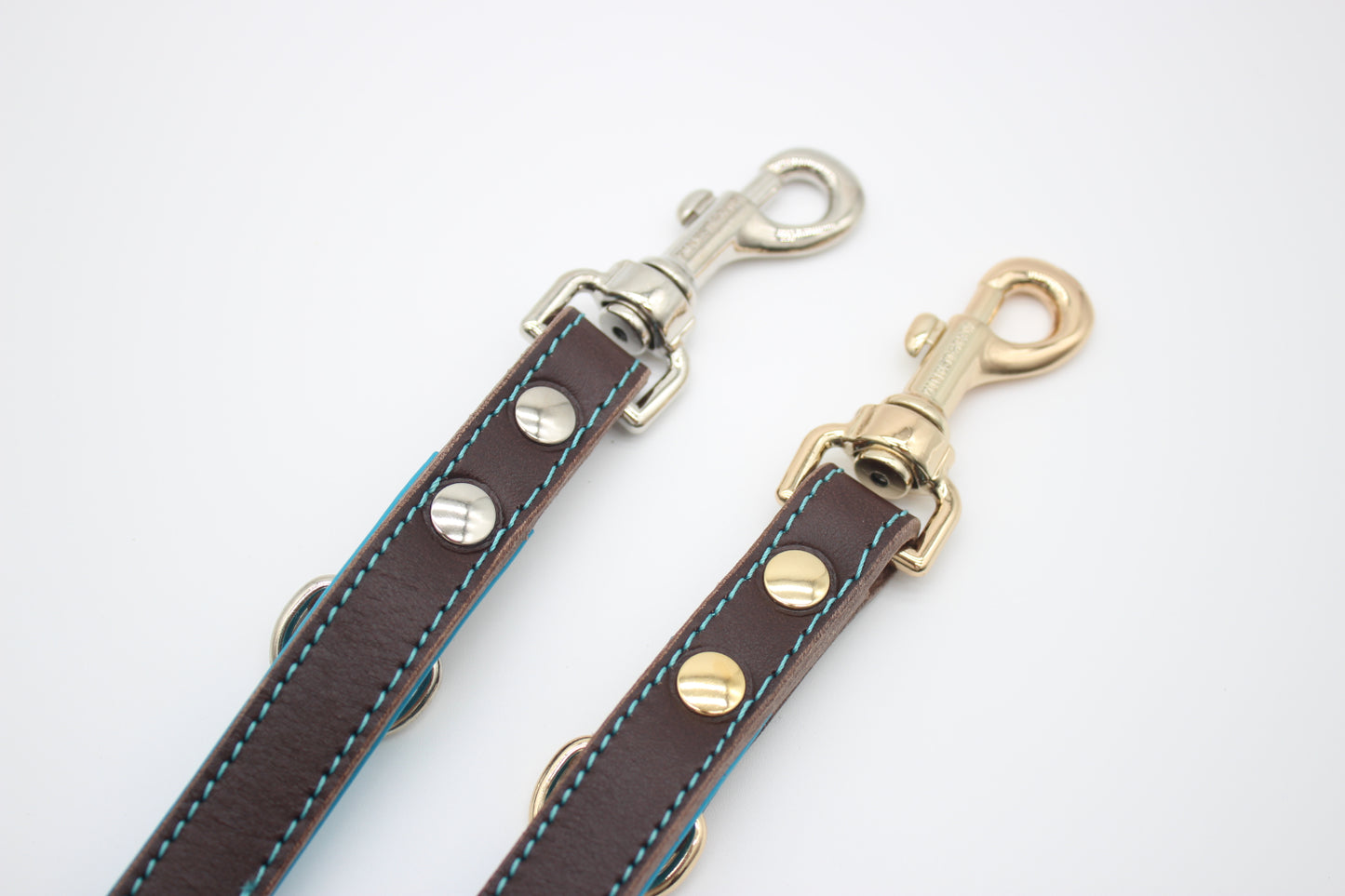 FinestPaw_Leine_Soft_Komfort_Fuehrleine_braun-tuerkis_all_all_all_2karabiner