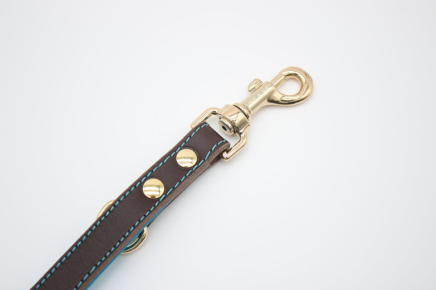 FinestPaw_Leine_Soft_Komfort_Fuehrleine_braun-tuerkis_all_all_gold_karabiner