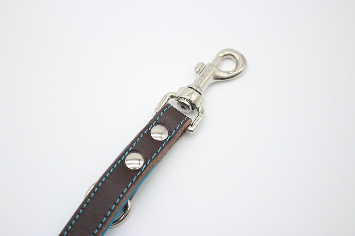 FinestPaw_Leine_Soft_Komfort_Fuehrleine_braun-tuerkis_all_all_silber_karabiner