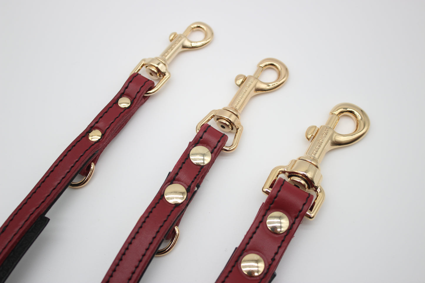 FinestPaw_Leine_Soft_Komfort_Fuehrleine_rot-schwarz_all_all_gold_3karabiner
