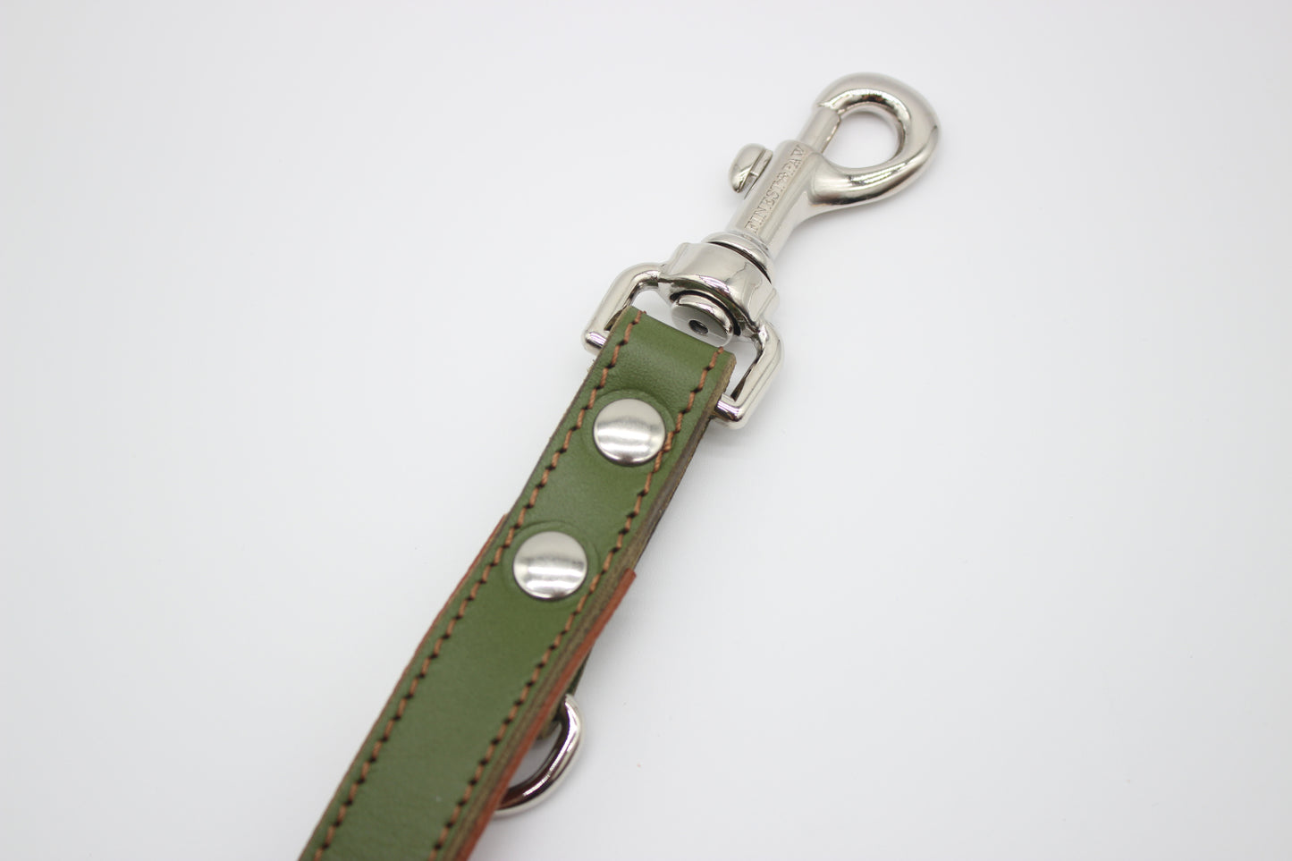 FinestPaw_Leine_Soft_Komfort_Fuehrleine_waldgruen-cognac_all_all_silber_karabiner