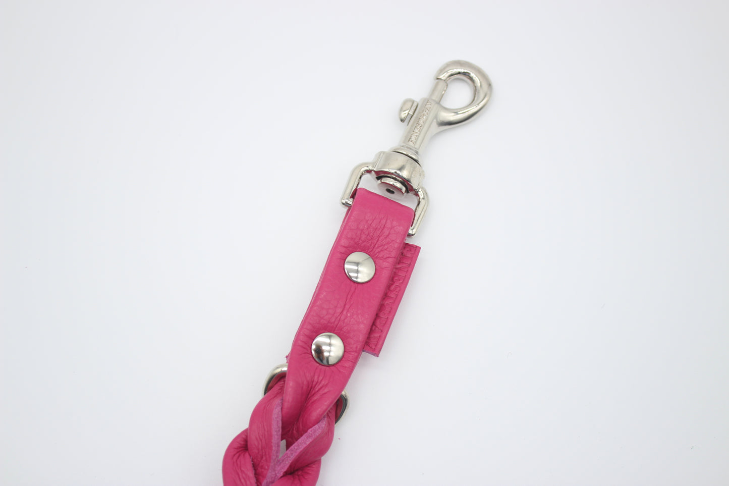 FinestPaw_Leine_Vollgeflochten_Fuehrleine_pink_all_all_silber_karabiner