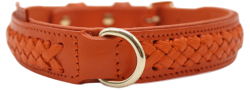 Flechtkunst Halsband Papaya
