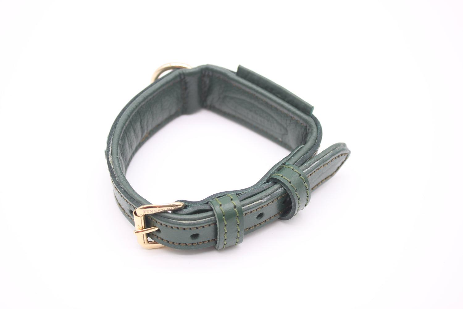 FinestPaw_Halsband_Flechtkunst_fichte_xs_gold_oben