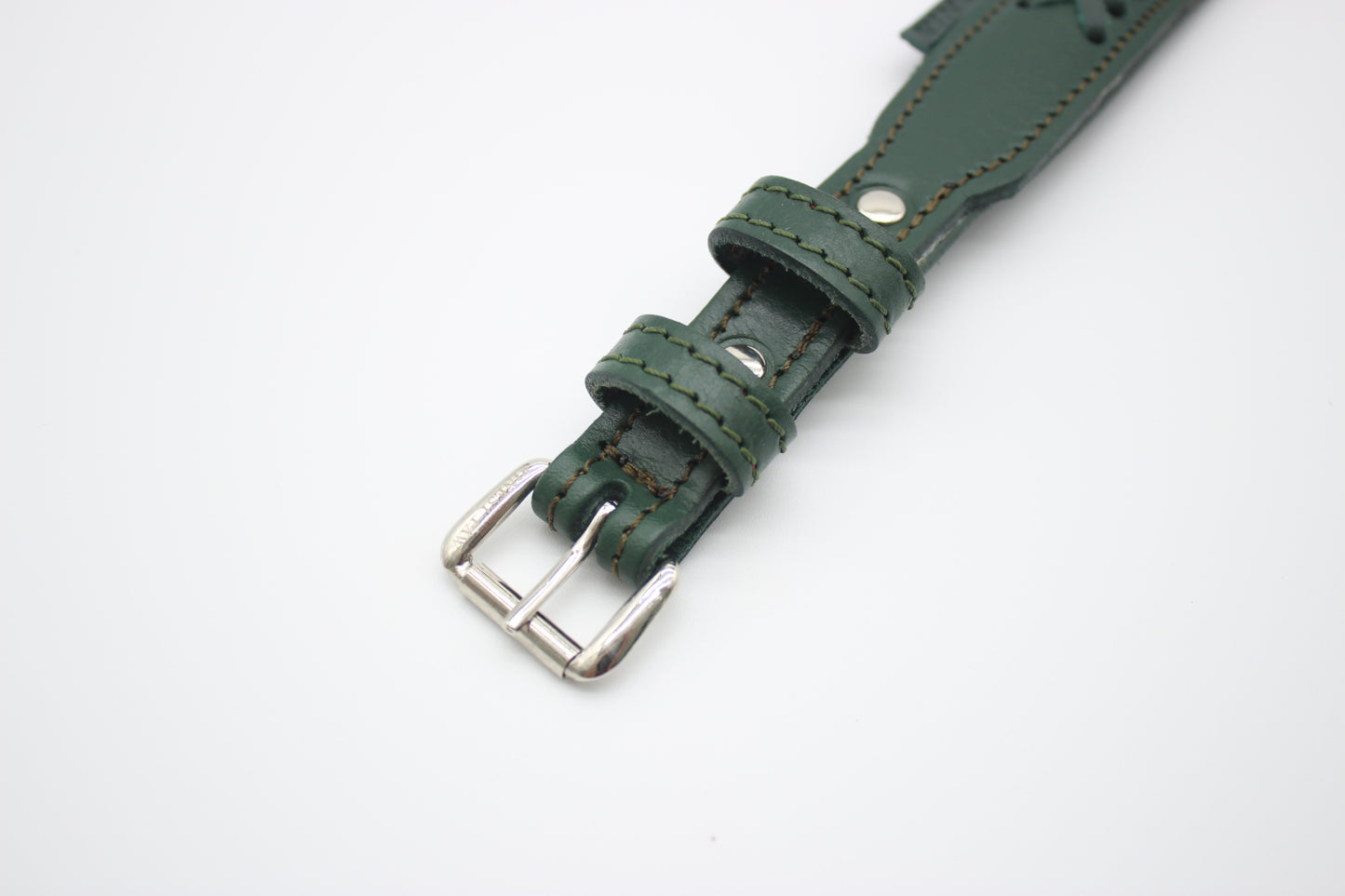 FinestPaw_Halsband_Flechtkunst_fichte_xs_silber_schnalle