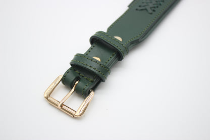 FinestPaw_Halsband_Flechtkunst_fichte_xxl_gold_schnalle