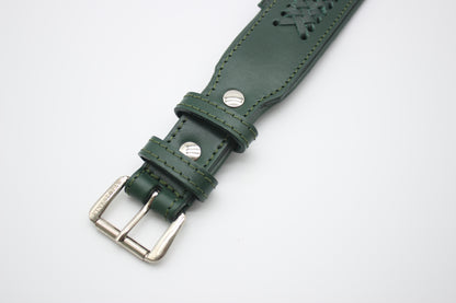 FinestPaw_Halsband_Flechtkunst_fichte_xxl_silber_schnalle