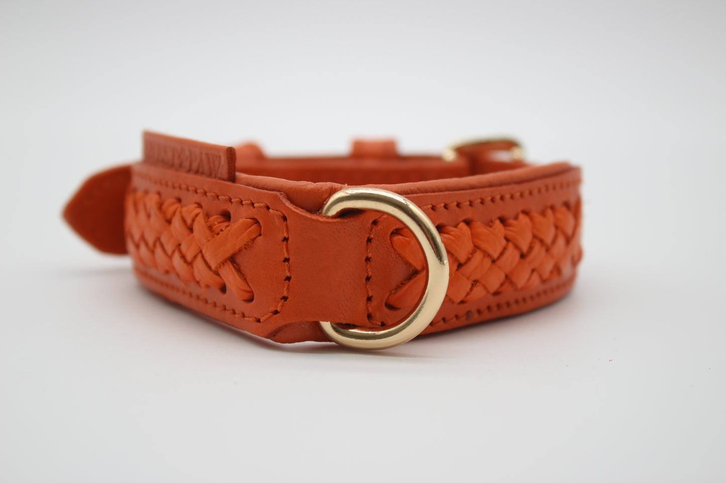 FinestPaw_Halsband_Flechtkunst_papaya_xs_gold_dring