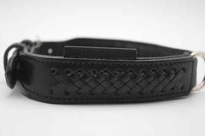 FinestPaw_Halsband_Flechtkunst_schwarz_m_all_logo