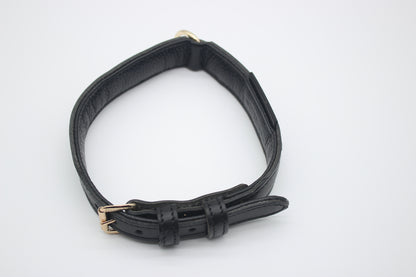 FinestPaw_Halsband_Flechtkunst_schwarz_m_gold_oben