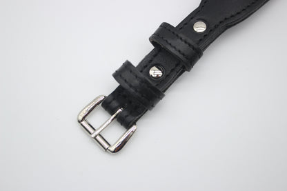 FinestPaw_Halsband_Flechtkunst_schwarz_m_silber_schnalle