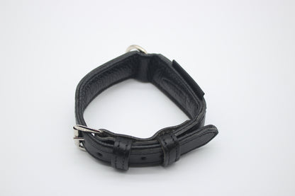 FinestPaw_Halsband_Flechtkunst_schwarz_xs_silber_oben