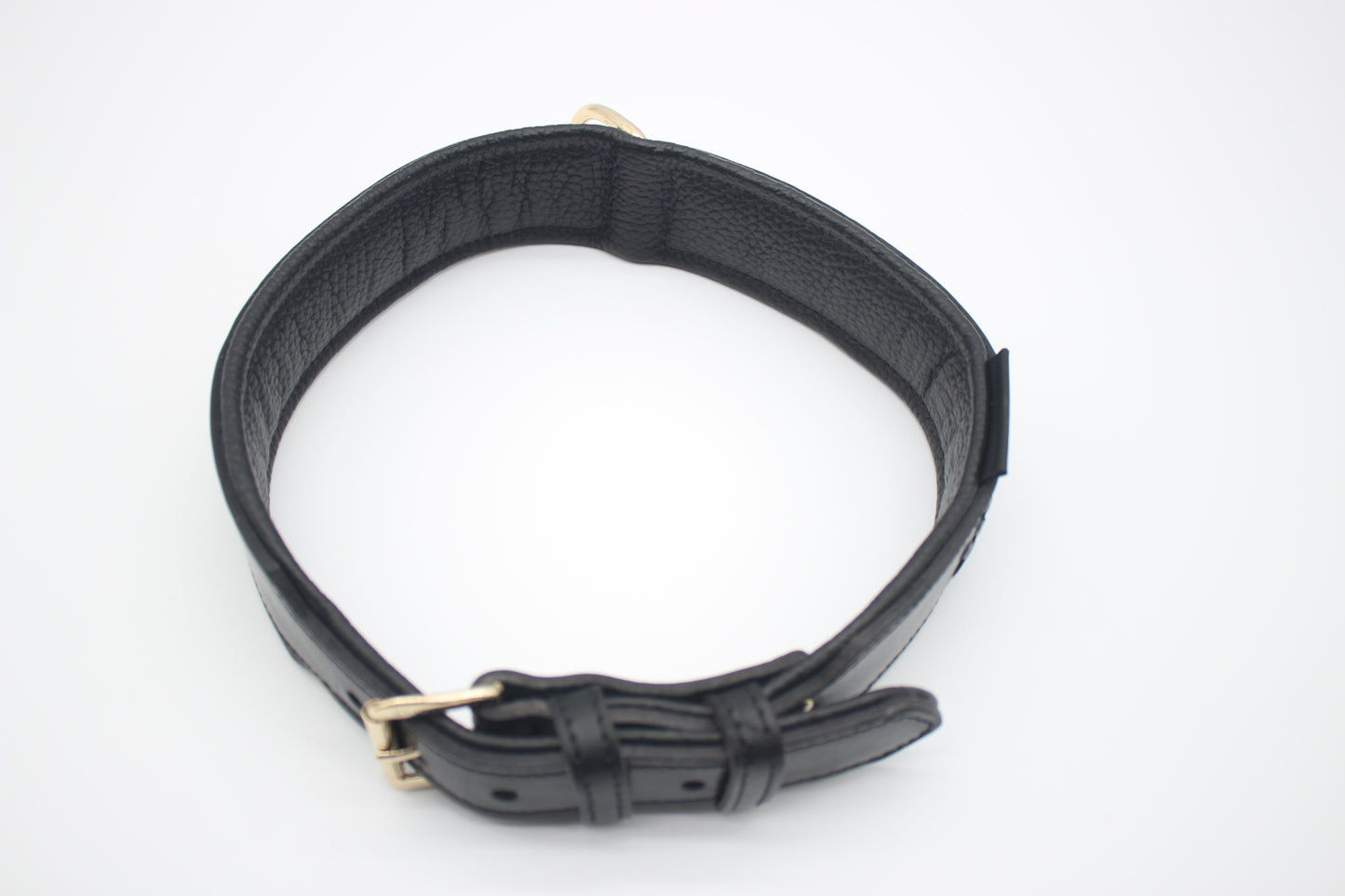 FinestPaw_Halsband_Flechtkunst_schwarz_xxl_gold_oben