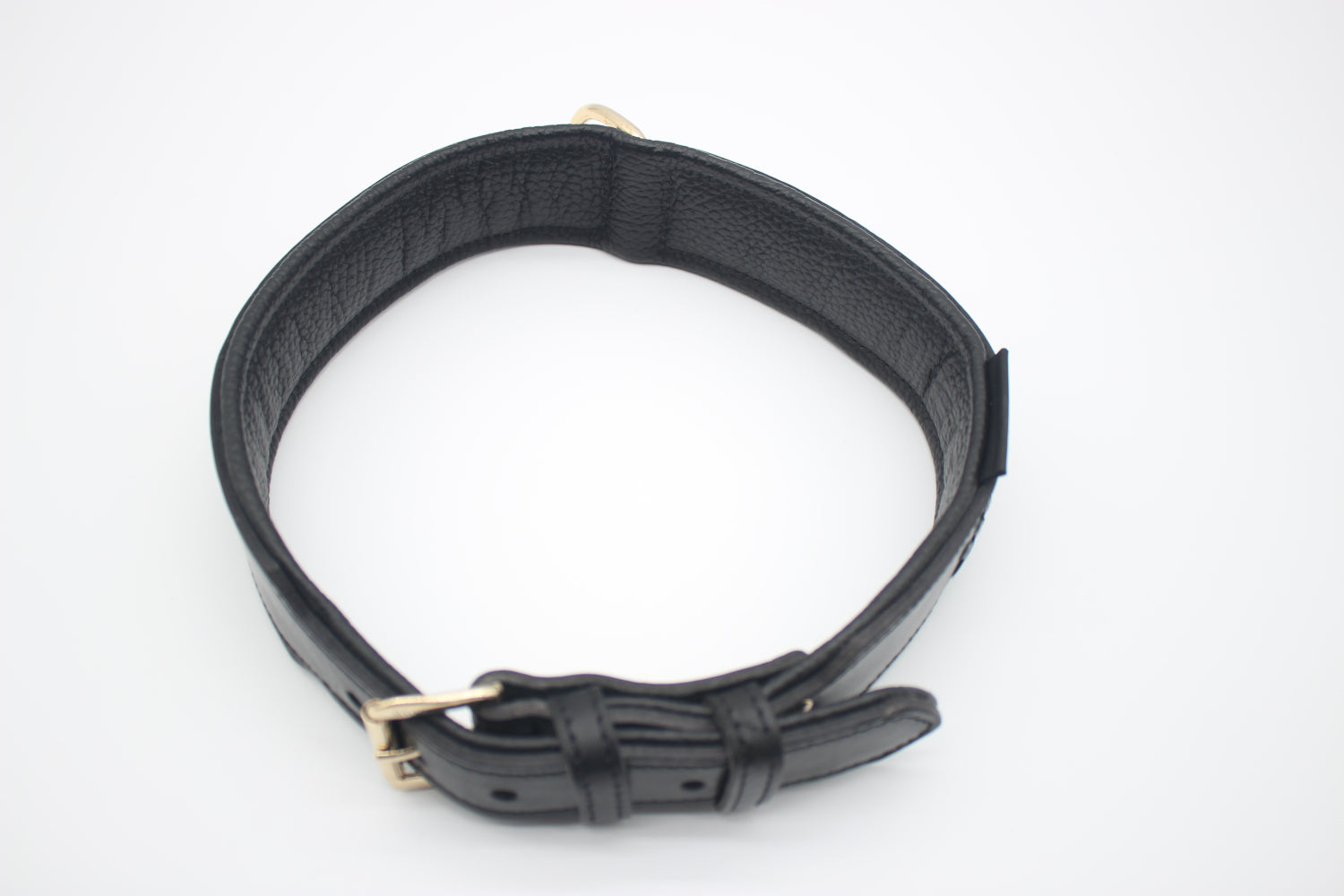 FinestPaw_Halsband_Flechtkunst_schwarz_xxl_gold_oben