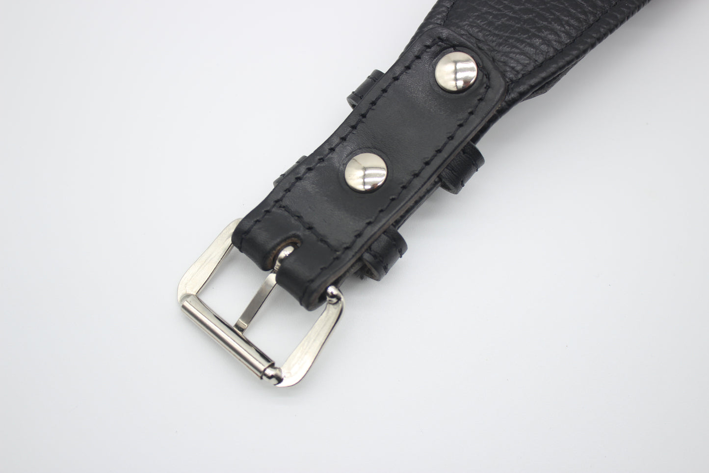 FinestPaw_Halsband_Flechtkunst_schwarz_xxl_silber_back