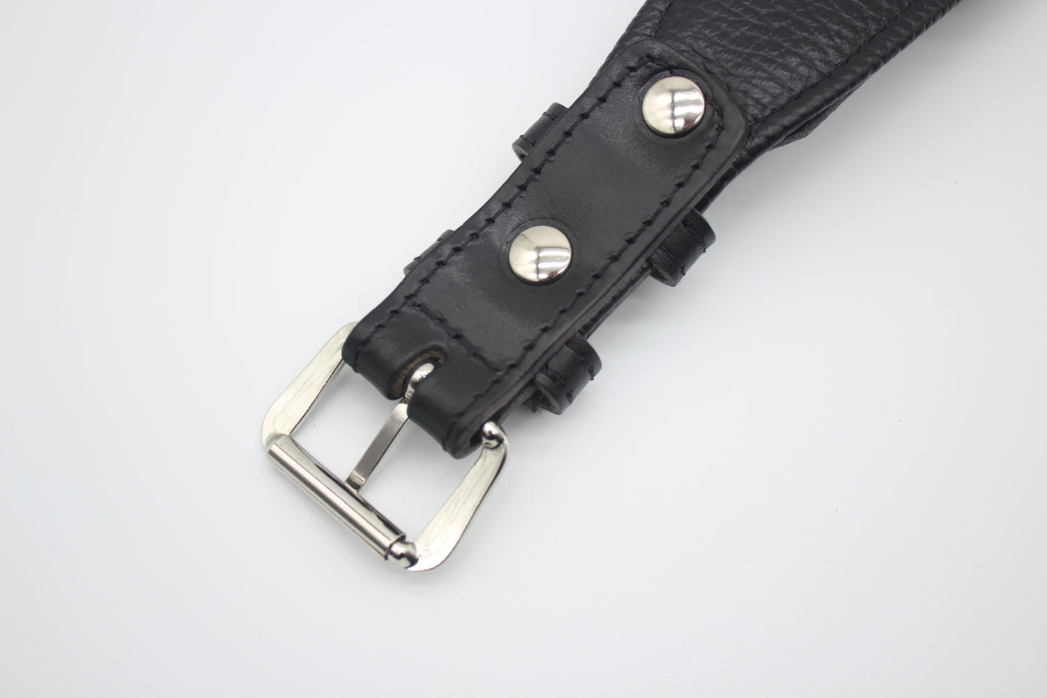 FinestPaw_Halsband_Flechtkunst_schwarz_xxl_silber_back