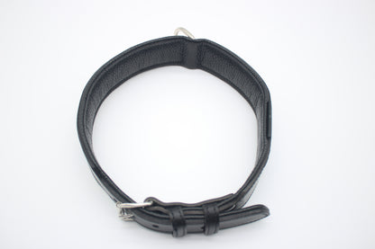 FinestPaw_Halsband_Flechtkunst_schwarz_xxl_silber_oben
