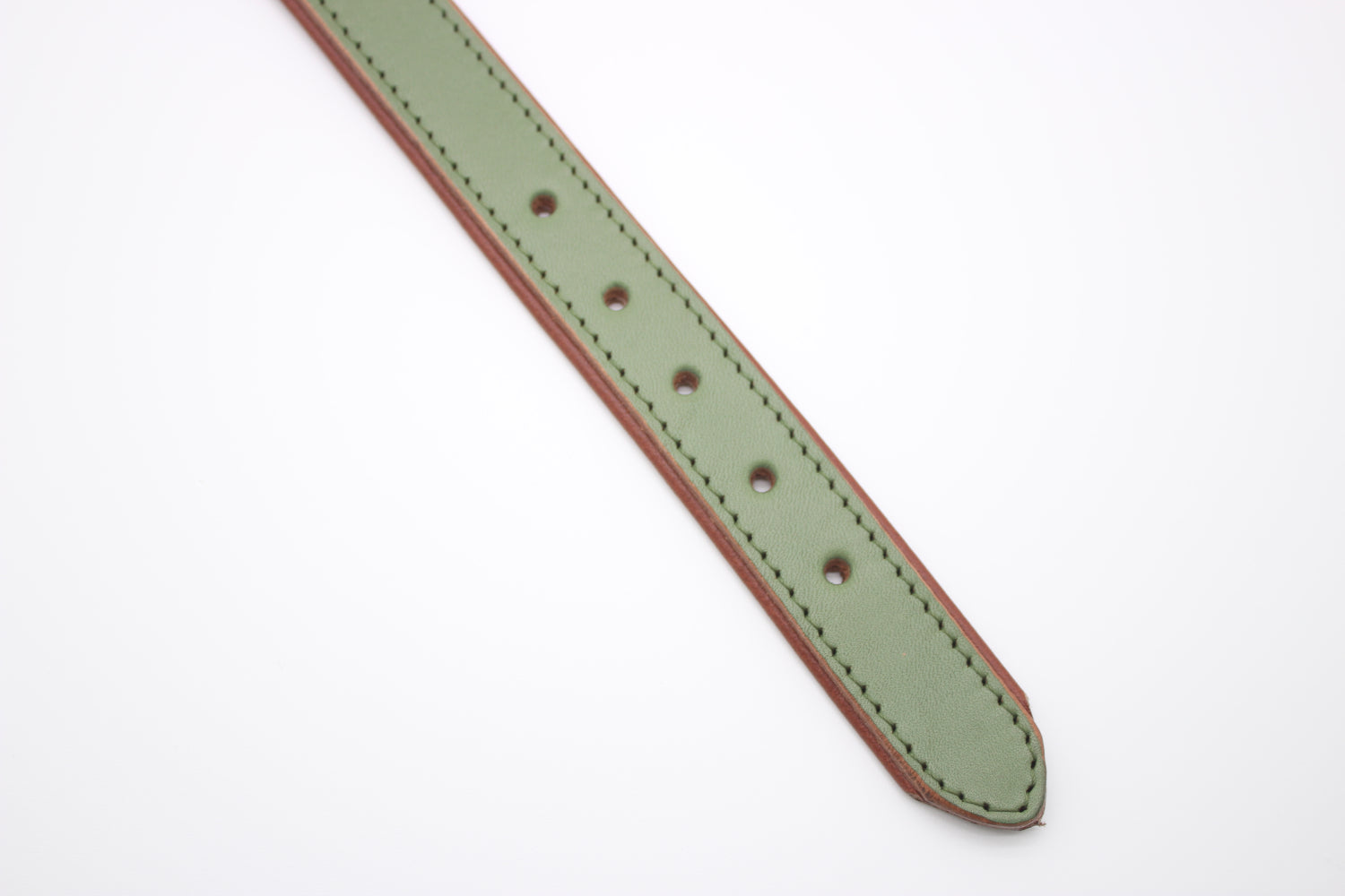 FinestPaw_Halsband_Klassik_Premium_salbei_m_all_loecher