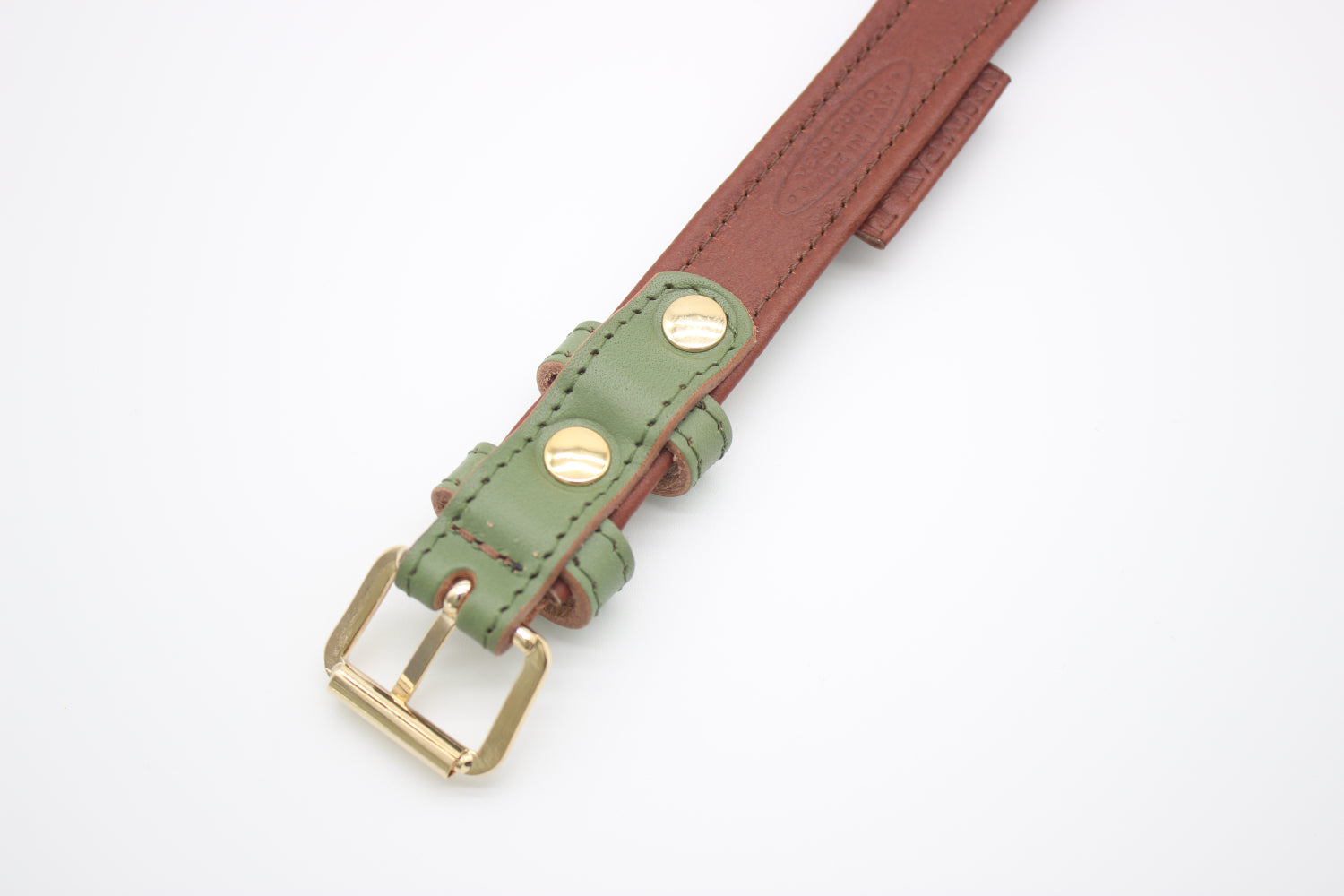 FinestPaw_Halsband_Klassik_Premium_salbei_m_gold_back