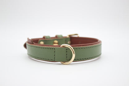 FinestPaw_Halsband_Klassik_Premium_salbei_m_gold_dring