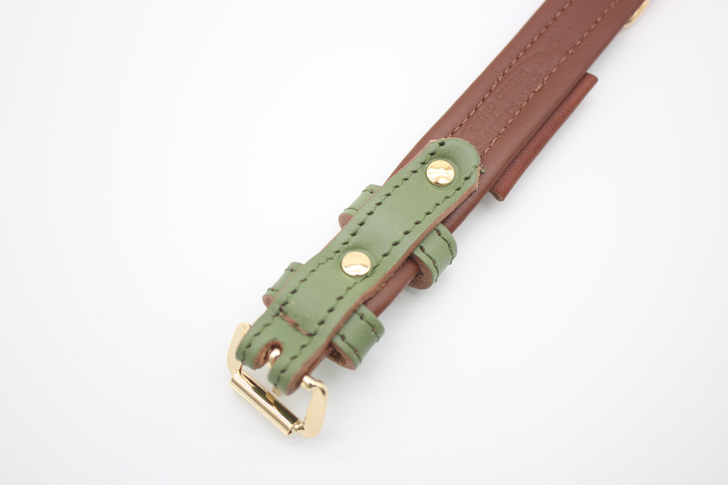 FinestPaw_Halsband_Klassik_Premium_salbei_xs_gold_back