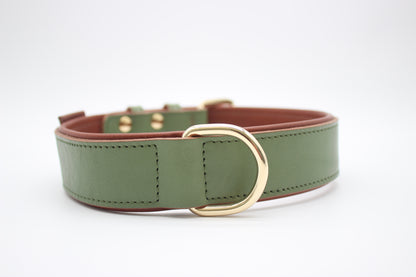FinestPaw_Halsband_Klassik_Premium_salbei_xxl_gold_dring