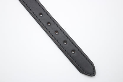 FinestPaw_Halsband_Klassik_Premium_schwarz_m_all_loecher