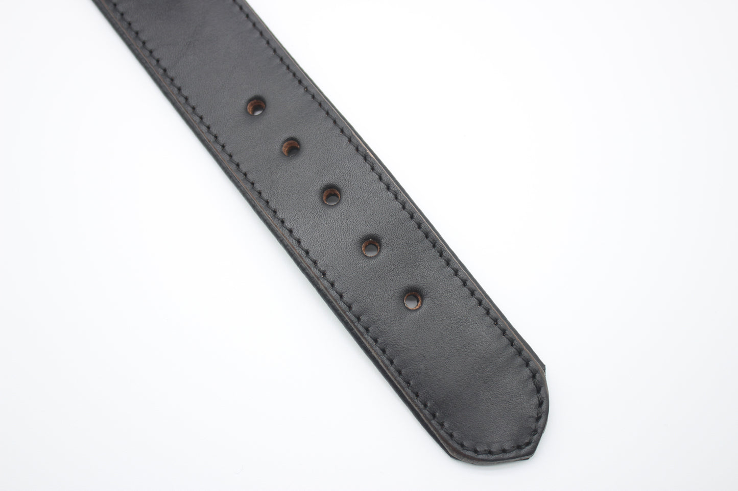FinestPaw_Halsband_Klassik_Premium_schwarz_xxl_all_loecher