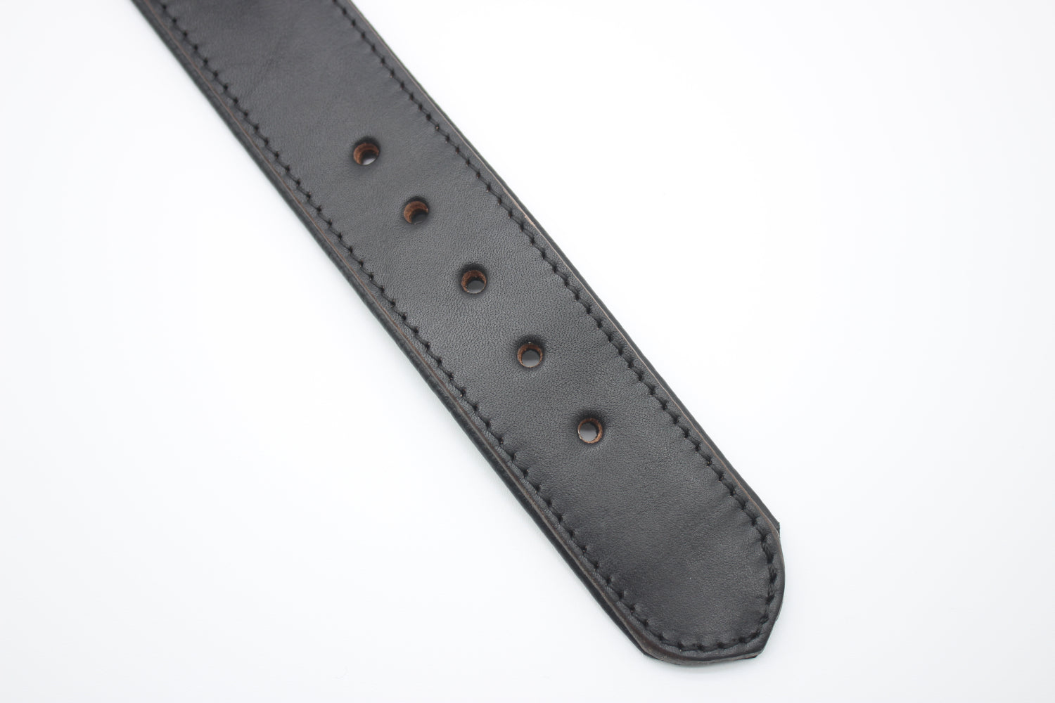 FinestPaw_Halsband_Klassik_Premium_schwarz_xxl_all_loecher