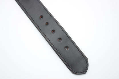 FinestPaw_Halsband_Klassik_Premium_schwarz_xxl_all_loecher