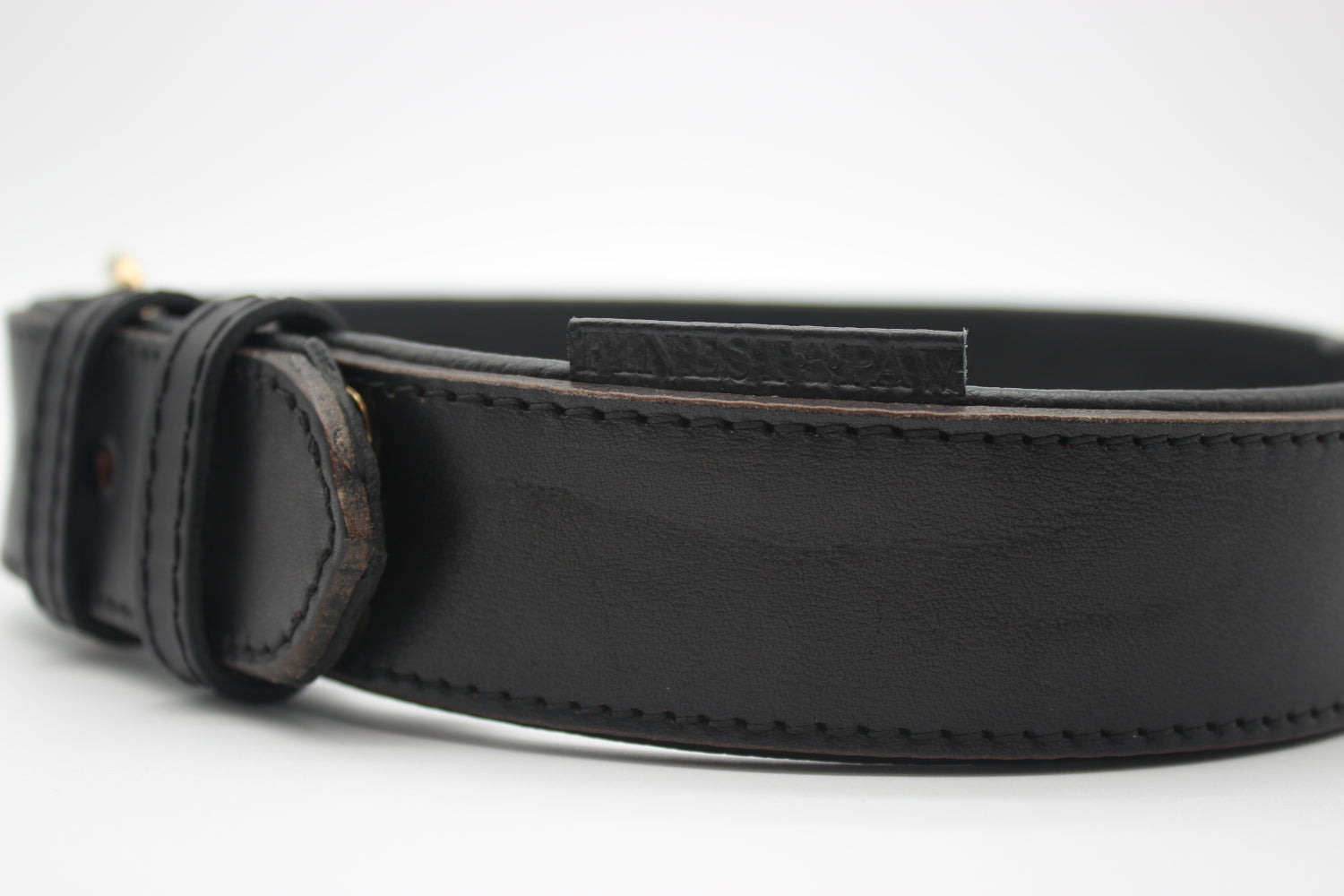 FinestPaw_Halsband_Klassik_Premium_schwarz_xxl_all_logo