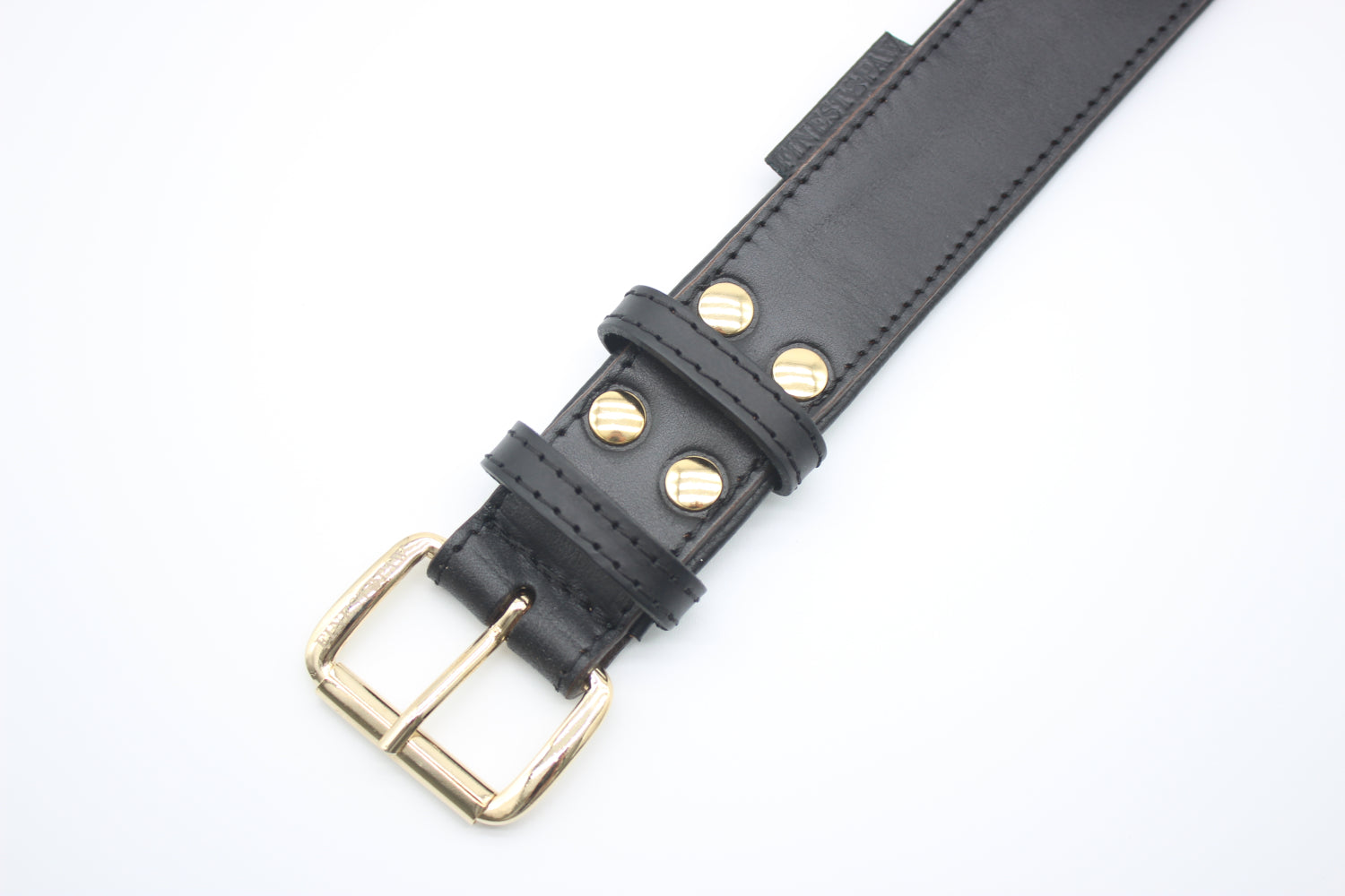 FinestPaw_Halsband_Klassik_Premium_schwarz_xxl_gold_schnalle