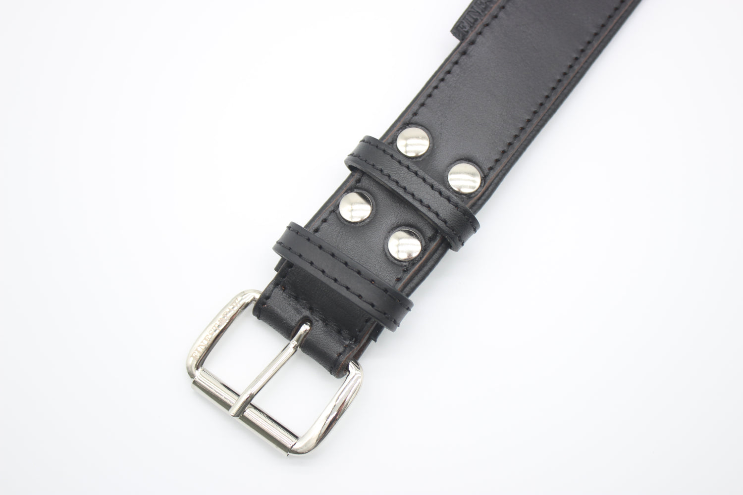 FinestPaw_Halsband_Klassik_Premium_schwarz_xxl_silber_schnalle