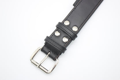 FinestPaw_Halsband_Klassik_Premium_schwarz_xxl_silber_schnalle