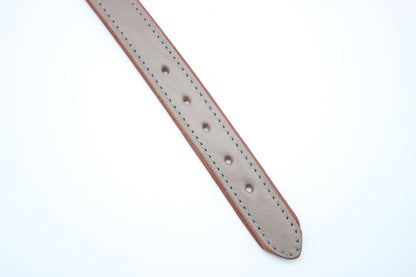 FinestPaw_Halsband_Klassik_Premium_taupe_m_all_loecher
