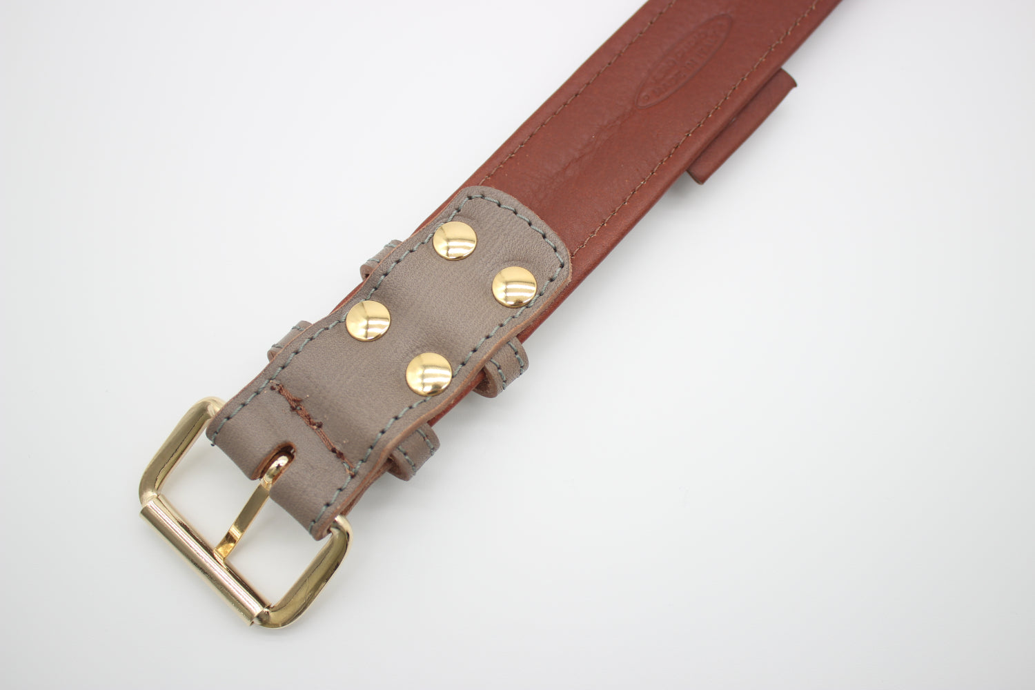 FinestPaw_Halsband_Klassik_Premium_taupe_xxl_gold_back