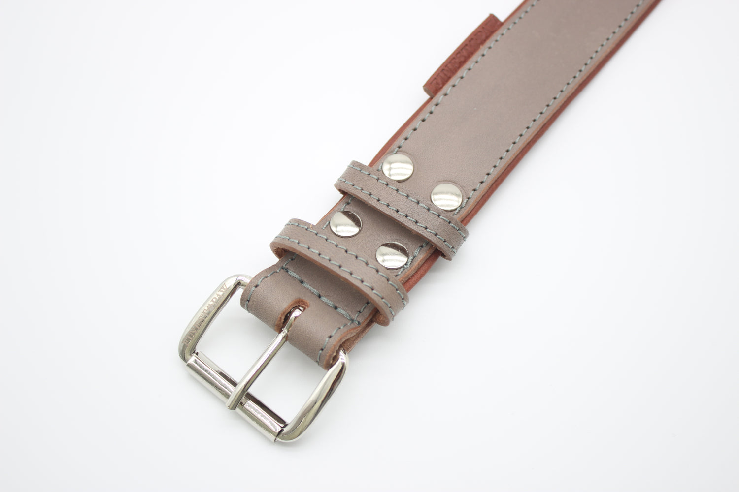 FinestPaw_Halsband_Klassik_Premium_taupe_xxl_silber_schnalle