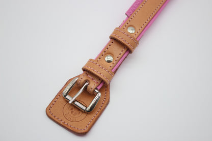FinestPaw_Halsband_Soft_Komfort_beige-rosa_xs_silber_schnalle