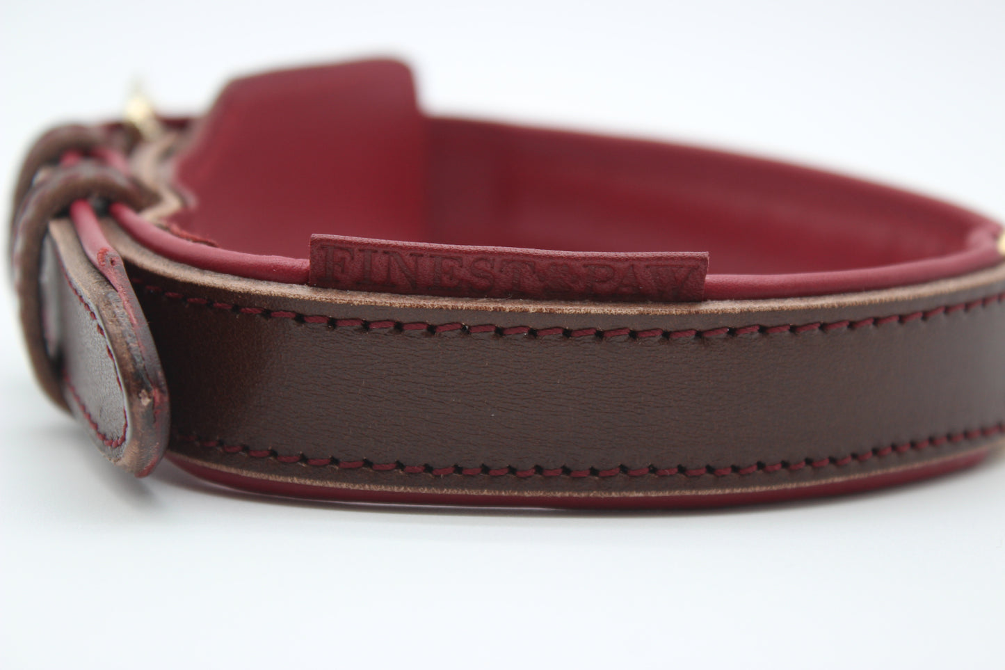 FinestPaw_Halsband_Soft_Komfort_braun-bordeaux_m_all_logo