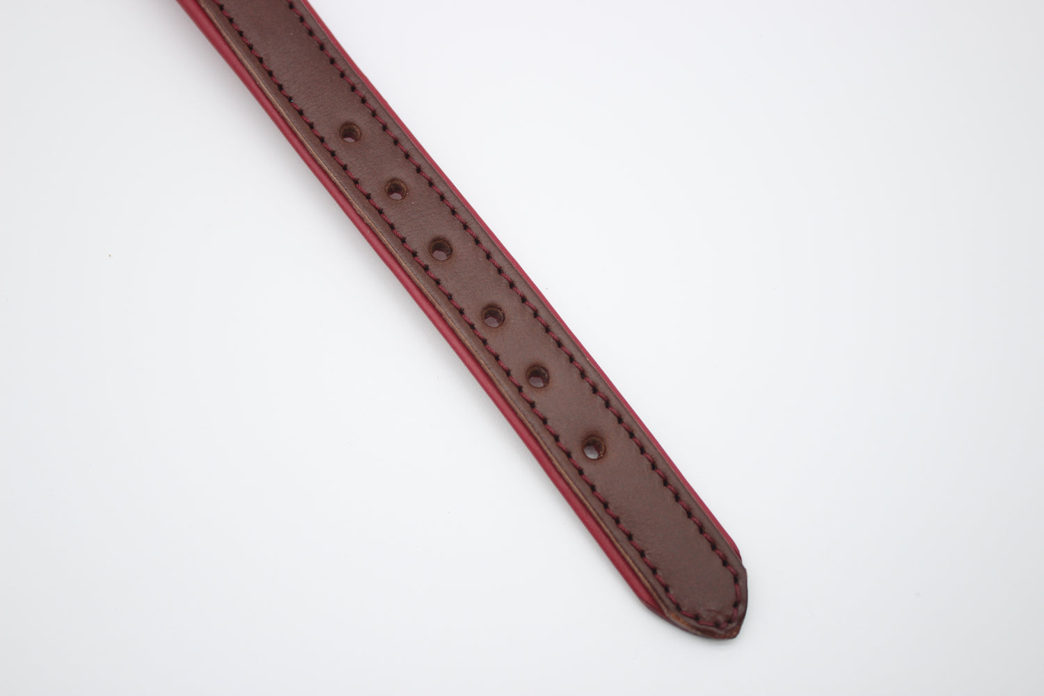 FinestPaw_Halsband_Soft_Komfort_braun-bordeaux_xs_all_loecher