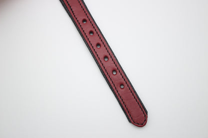 FinestPaw_Halsband_Soft_Komfort_rot-schwarz_xs_all_loecher