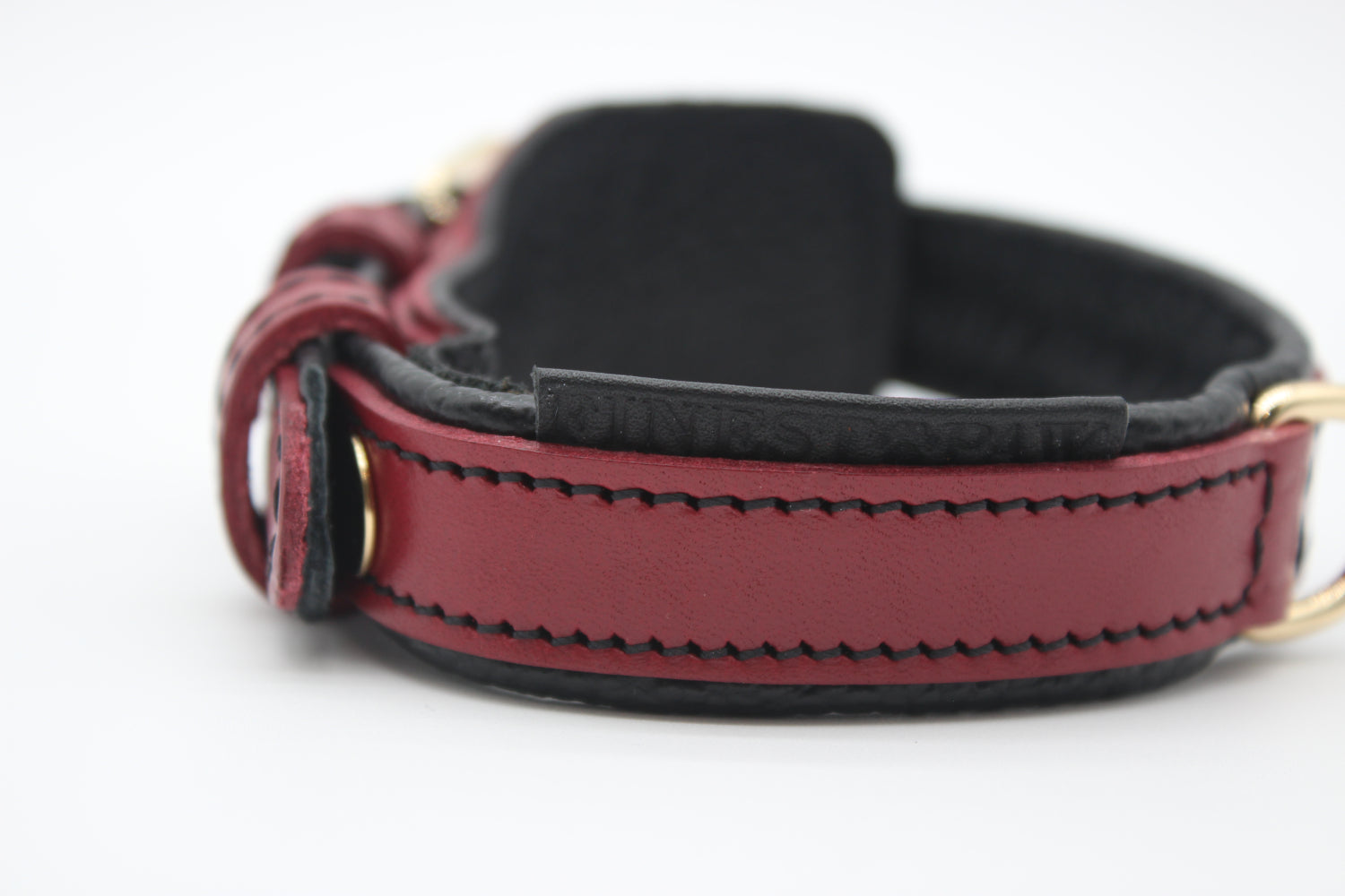 FinestPaw_Halsband_Soft_Komfort_rot-schwarz_xs_all_logo