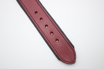 FinestPaw_Halsband_Soft_Komfort_rot-schwarz_xxl_all_loecher