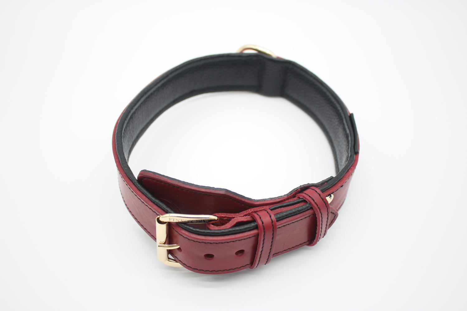FinestPaw_Halsband_Soft_Komfort_rot-schwarz_xxl_all_oben