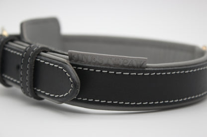 FinestPaw_Halsband_Soft_Komfort_schwarz-grau_m_all_logo
