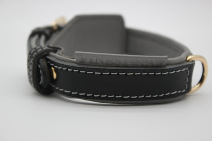 FinestPaw_Halsband_Soft_Komfort_schwarz-grau_xs_all_logo