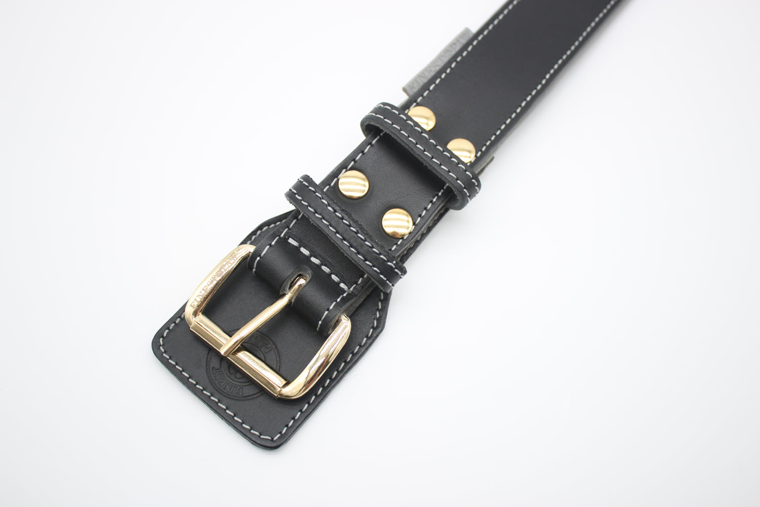 FinestPaw_Halsband_Soft_Komfort_schwarz-grau_xxl_gold_schnalle
